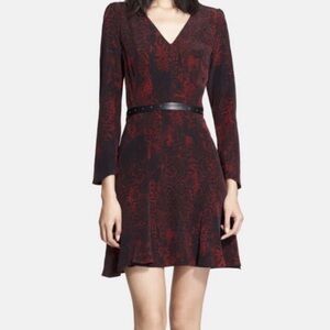 The Kooples silk snake print mini dress